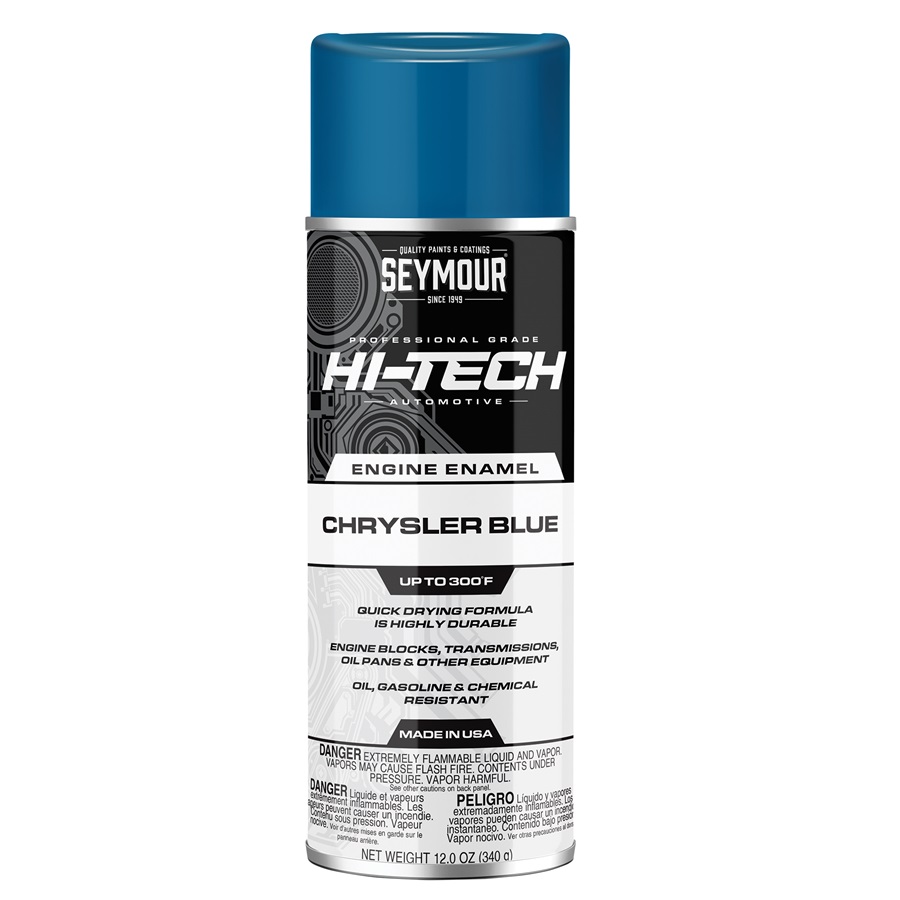 SEYMOUR® HI-TECH 300 Degree Engine Enamels - Chrysler Blue, 12 oz